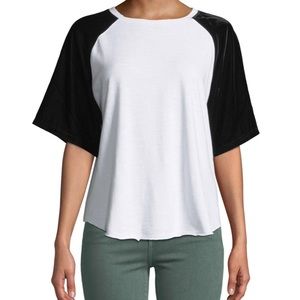 CURRENT/ELLIOTT • velvet raglan tee